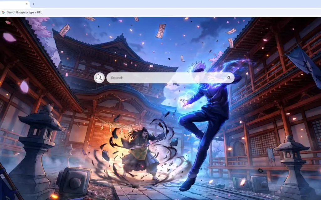 Gojo vs Geto Shrine Battle Live Wallpaper