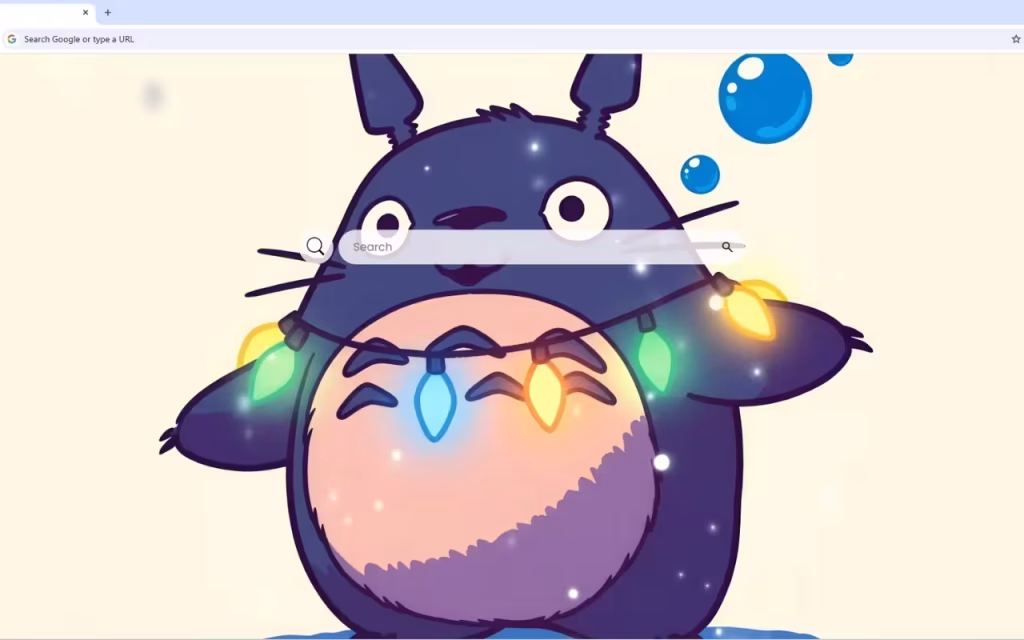 My Neighbor Totoro Christmas Lights Live Wallpaper
