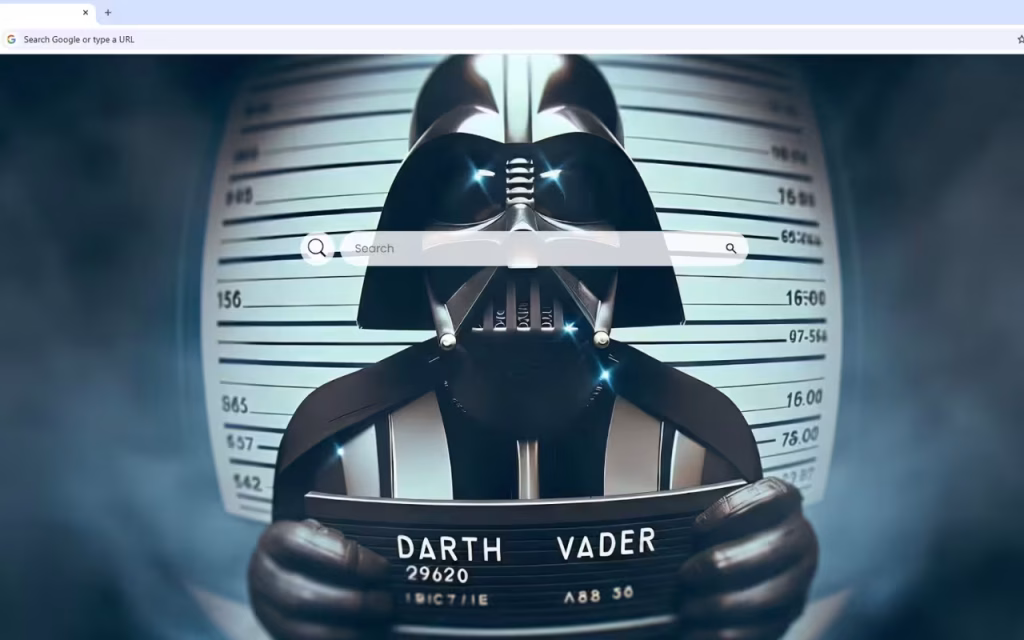 Darth Vader Mugshot Criminal Style Live Wallpaper