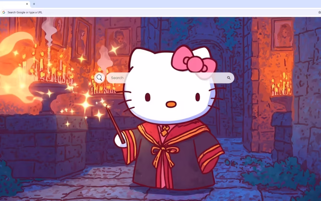 Hello Kitty Gryffindor Robes Live Wallpaper
