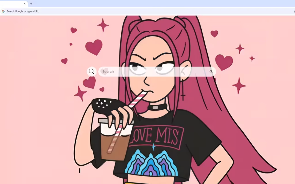 KPop Demon Hunters Mira Bubble Tea Live Wallpaper