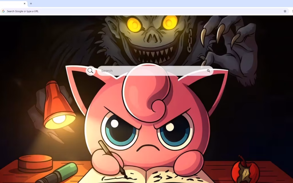 Pokemon Jigglypuff and Death Note Live Wallpaper