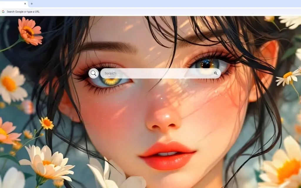 Anime Girl Daisy Eyes Live Wallpaper