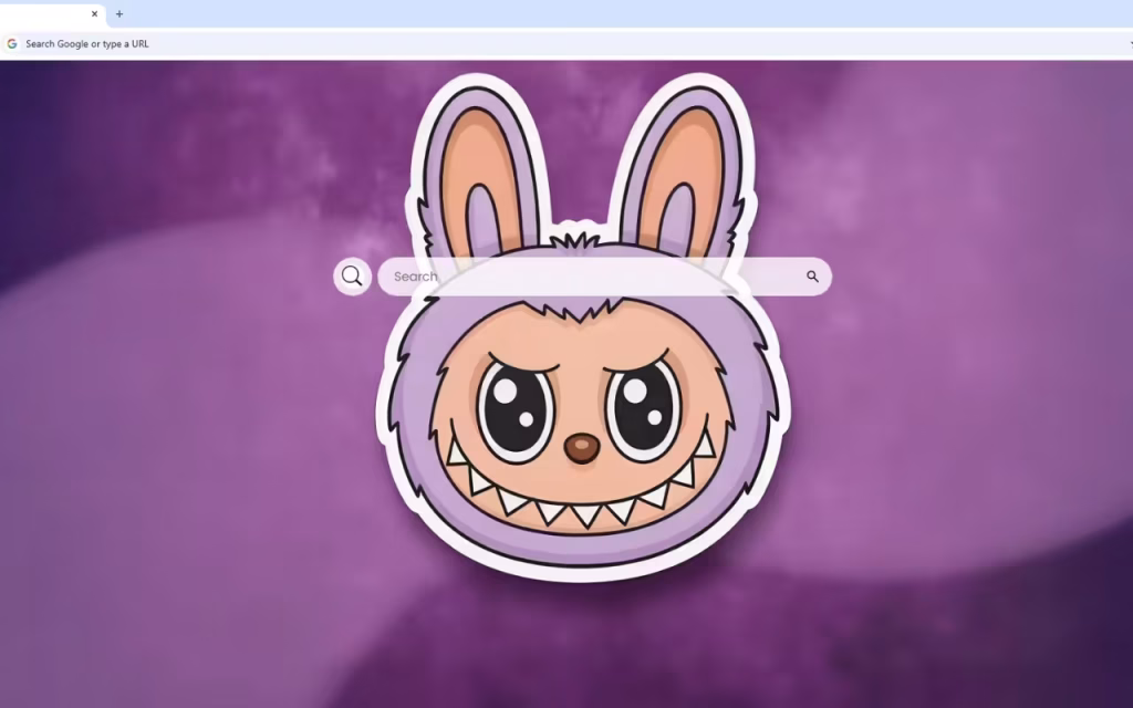 Labubu Purple Mischievous Live Wallpaper