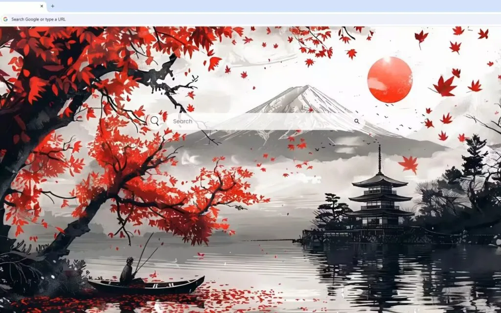 Japanese Autumn Ink Painting Live Wallpaper