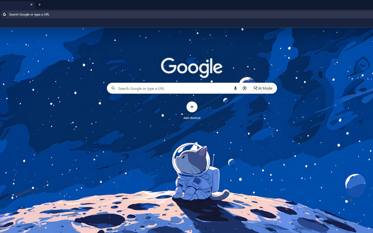 Astronaut Cat on the Moon