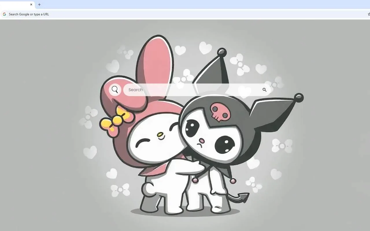 My Melody and Kuromi Hug Live Wallpaper