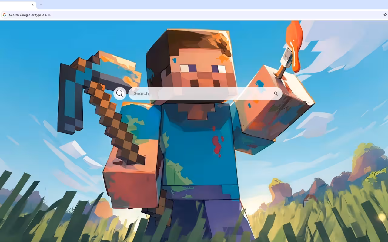 Minecraft Steve Painting Live Wallpaper