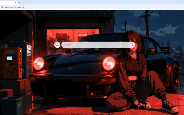 Osaka Midnight Porsche 911 Live Wallpaper