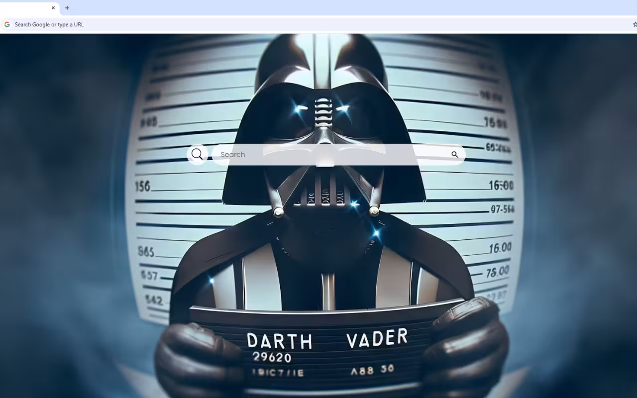 Darth Vader Mugshot Criminal Style Live Wallpaper