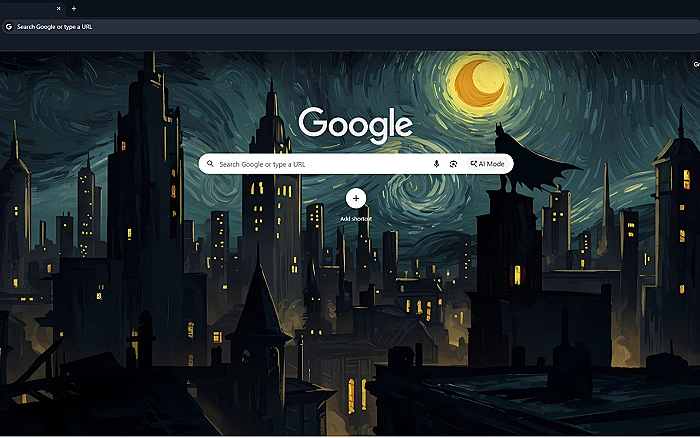 Batman Gotham City Van Gogh Style