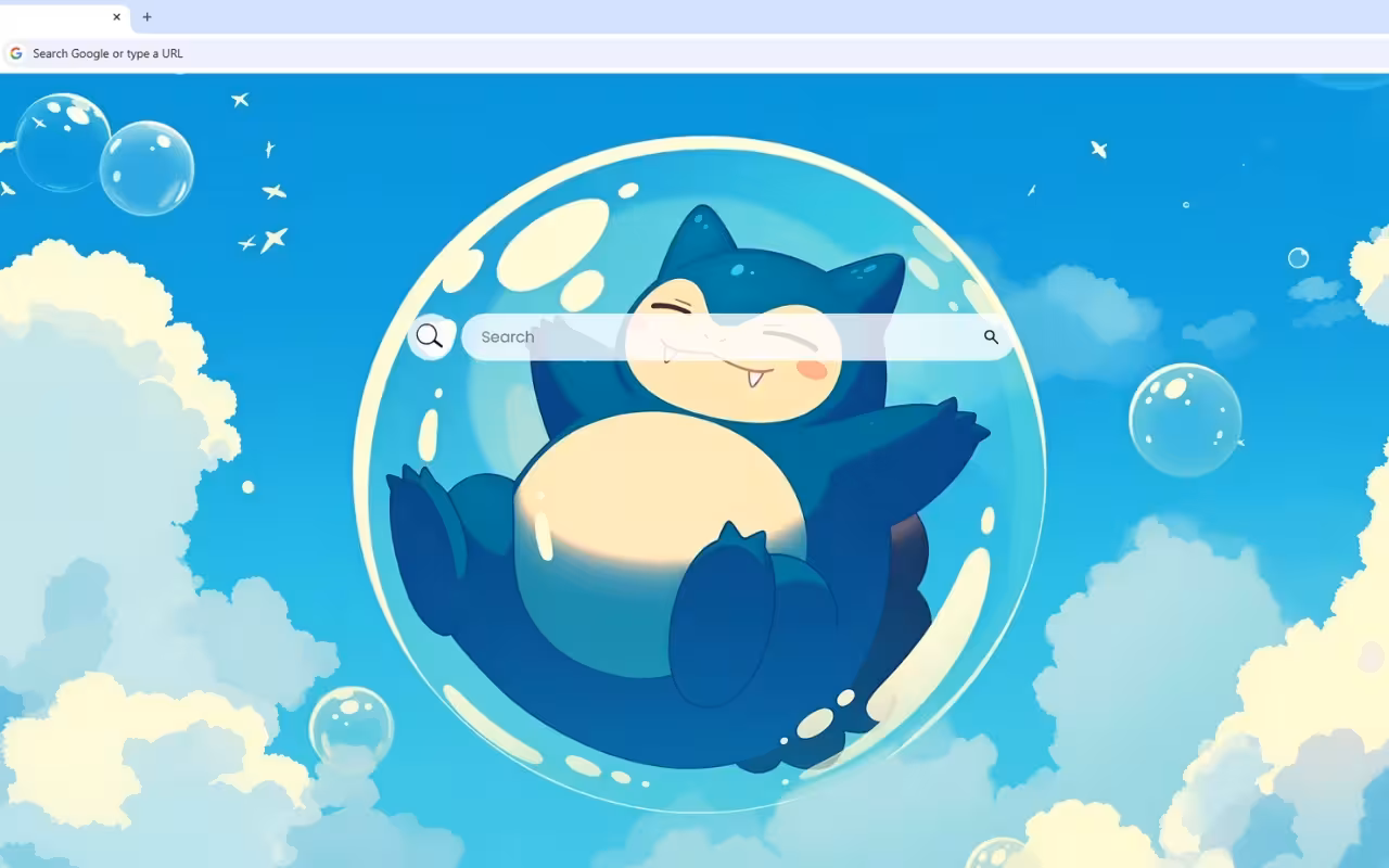 Pokemon Snorlax Bubble Float Live Wallpaper