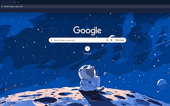 Astronaut Cat on the Moon