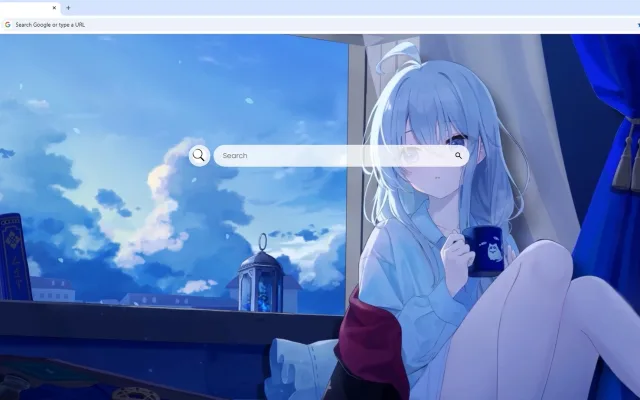 Elaina Drinking Coffee Near Window Live Wallpaper