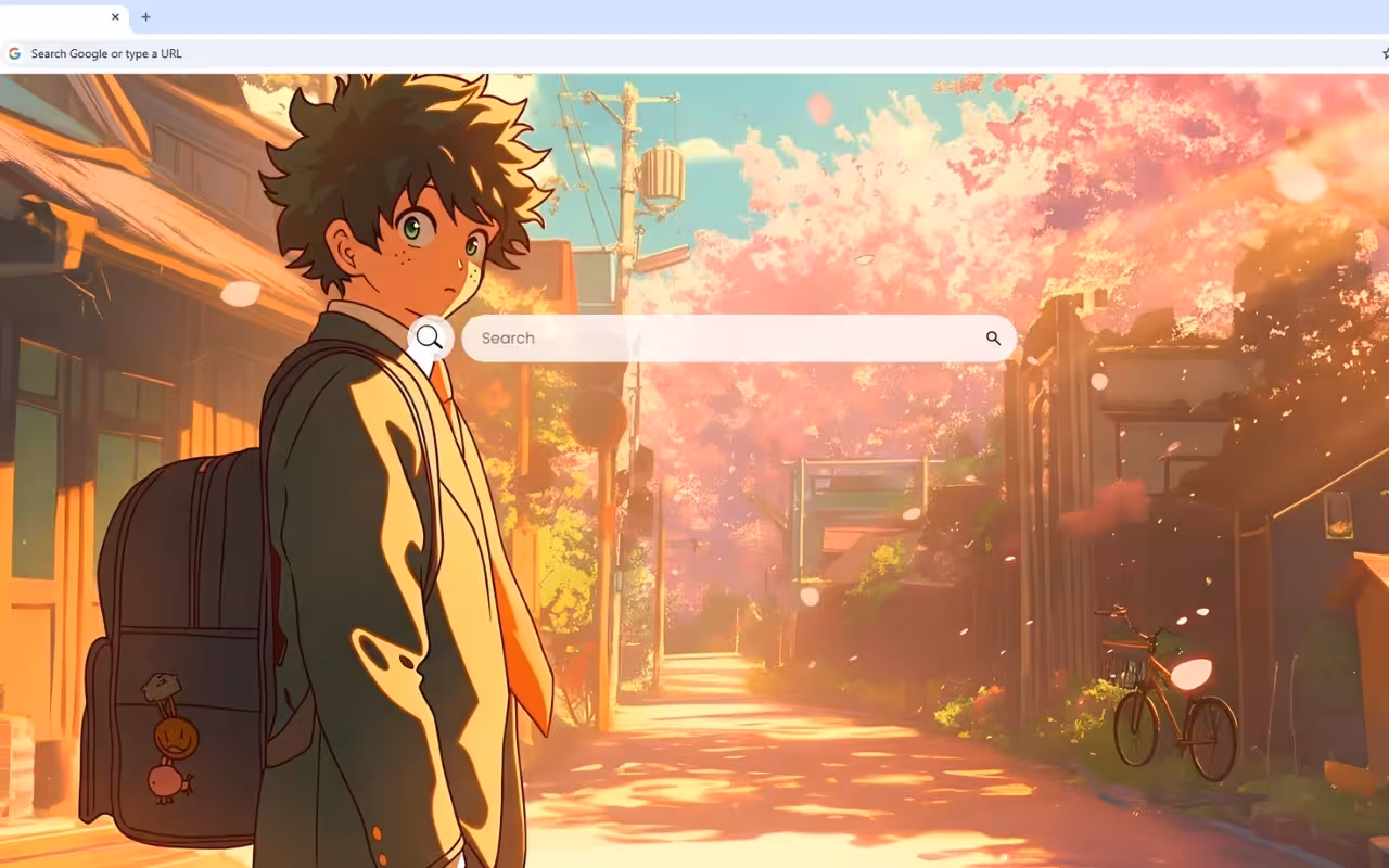 My Hero Academia Izuku Sakura Live Wallpaper