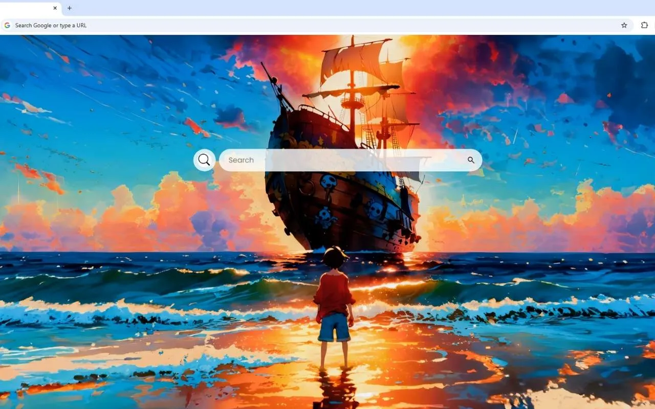 Luffy Kid Pirate Ship Live Wallpaper