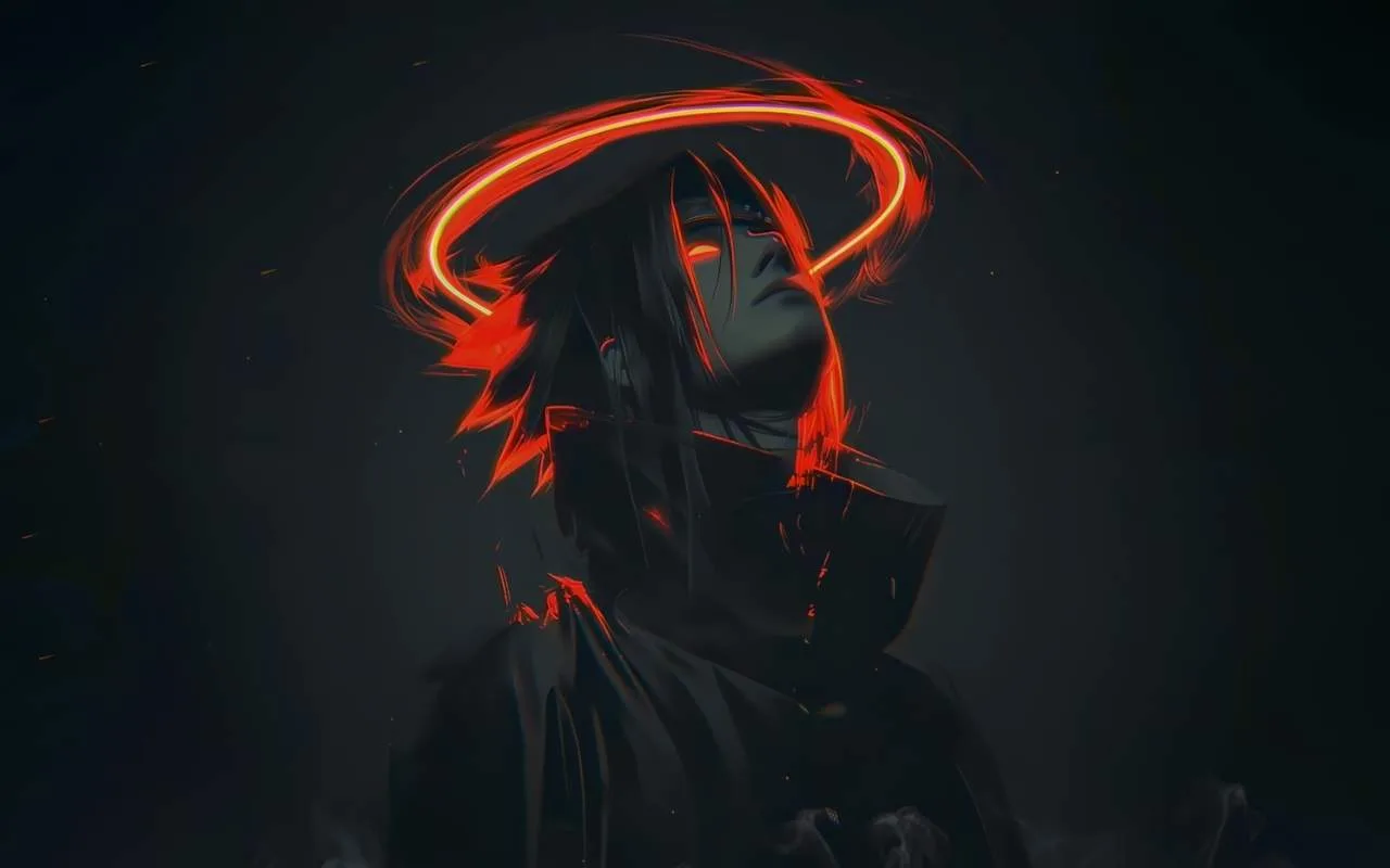 Sasuke Uchiha Red and Black Live Wallpaper
