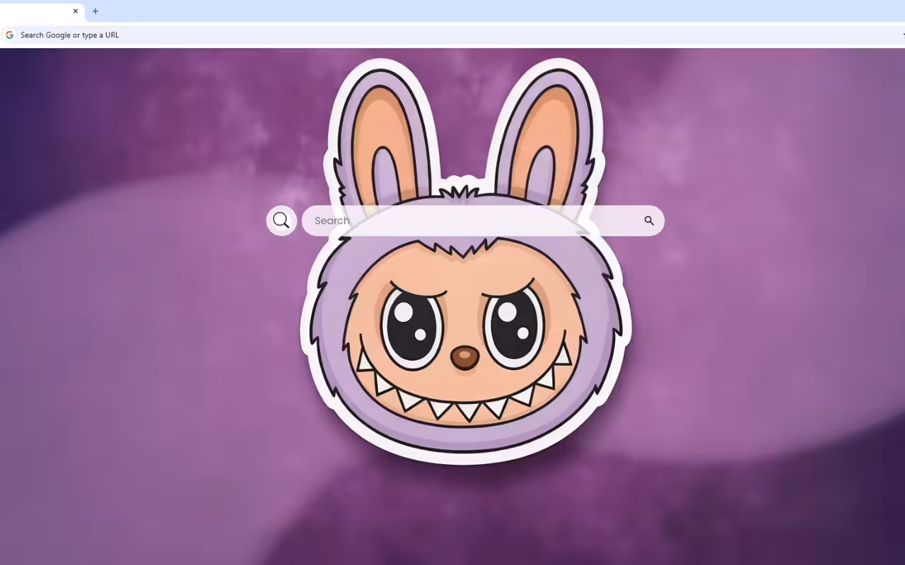 Labubu Purple Mischievous Live Wallpaper
