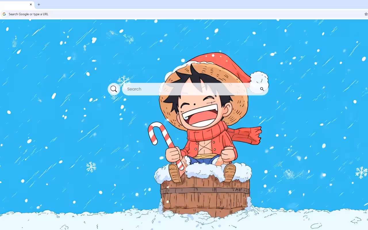 One Piece Luffy Christmas Live Wallpaper