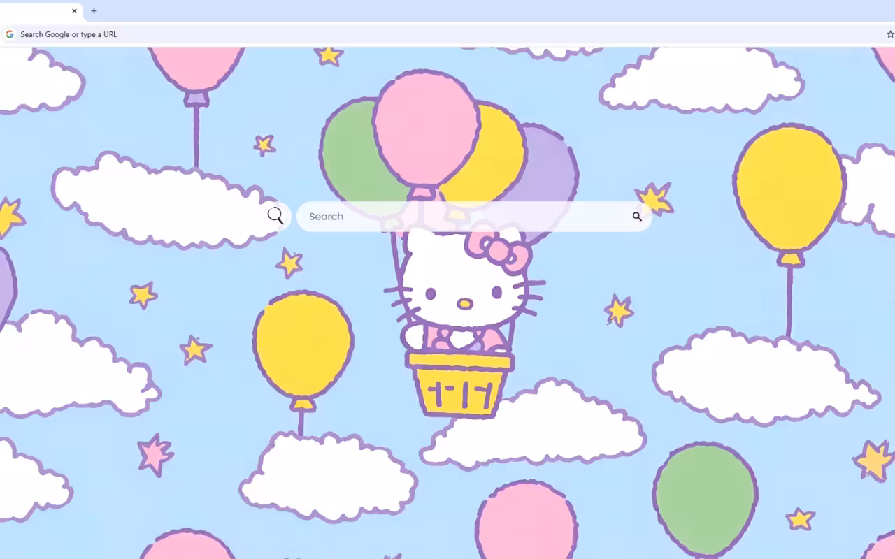 Hello Kitty Hot Air Balloon Live Wallpaper
