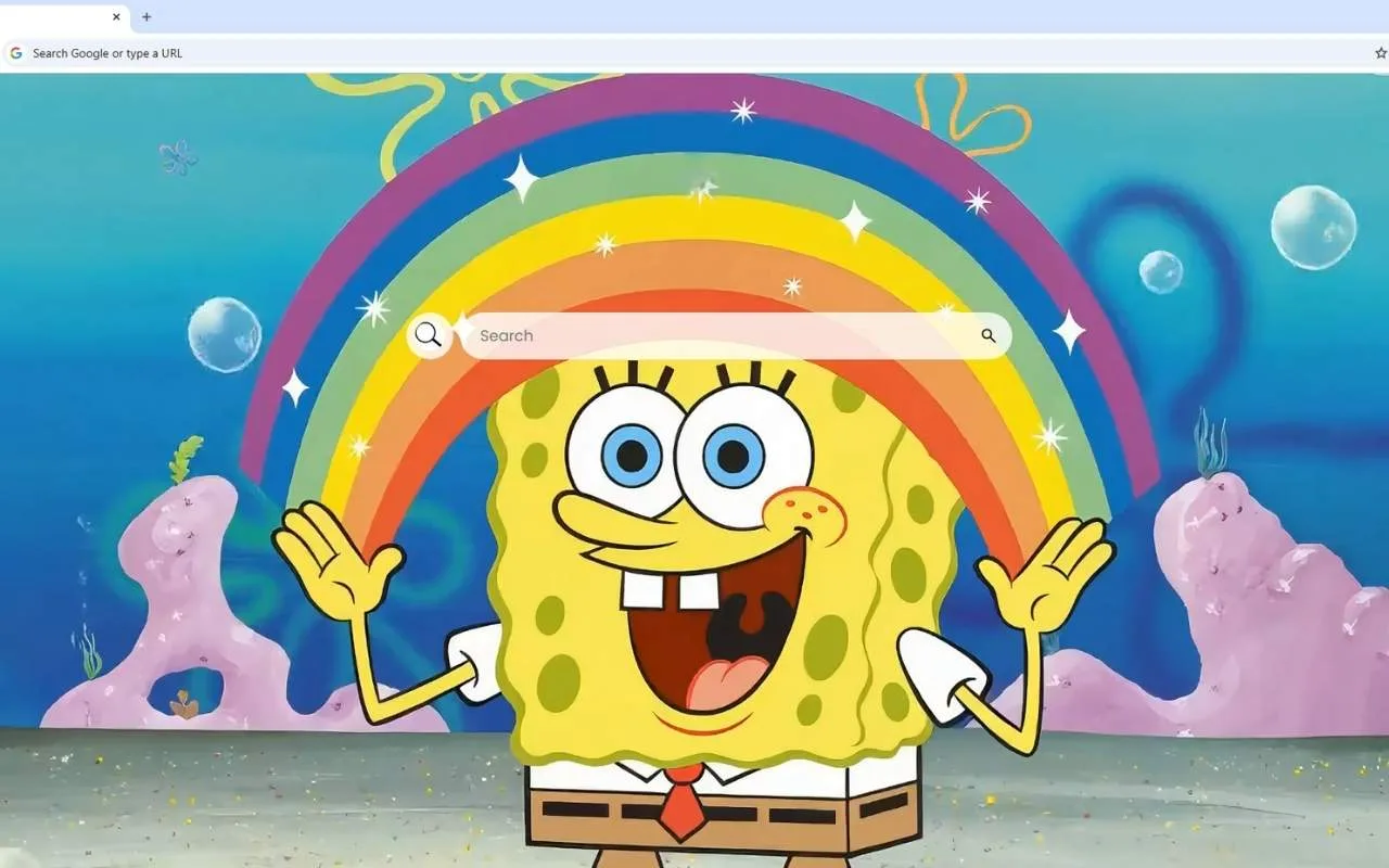 Spongebob Rainbow Live Wallpaper