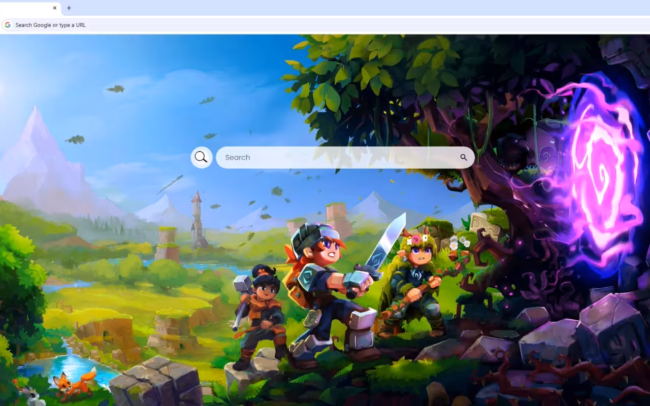 Hytale Adventure Fantasy Portal & Heroes Live Wallpaper