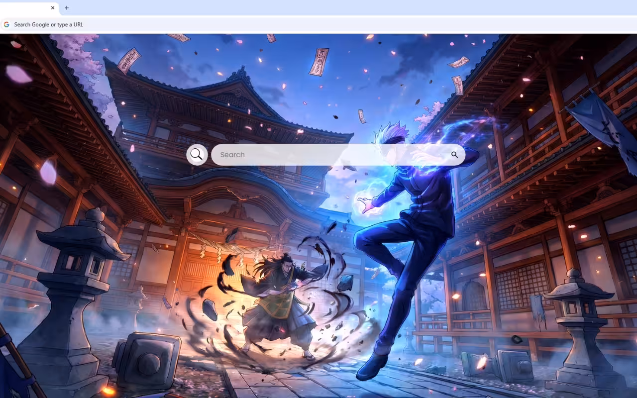 Gojo vs Geto Shrine Battle Live Wallpaper