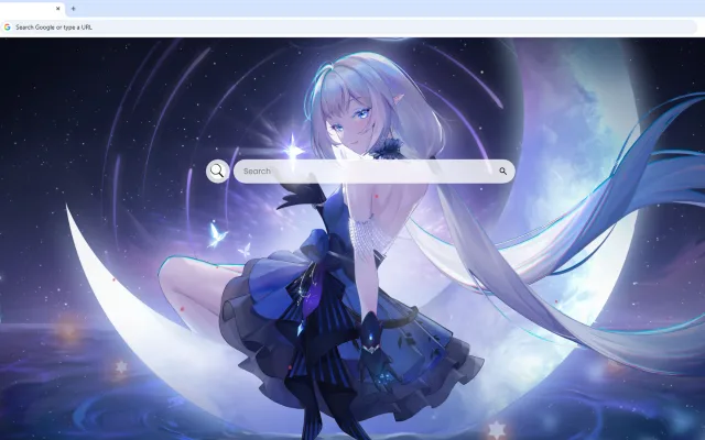 Moonlit Anime Girl Live Wallpaper