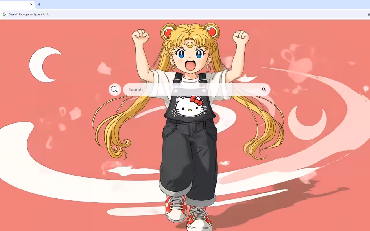 Sailor Moon Hello Kitty Live Wallpaper