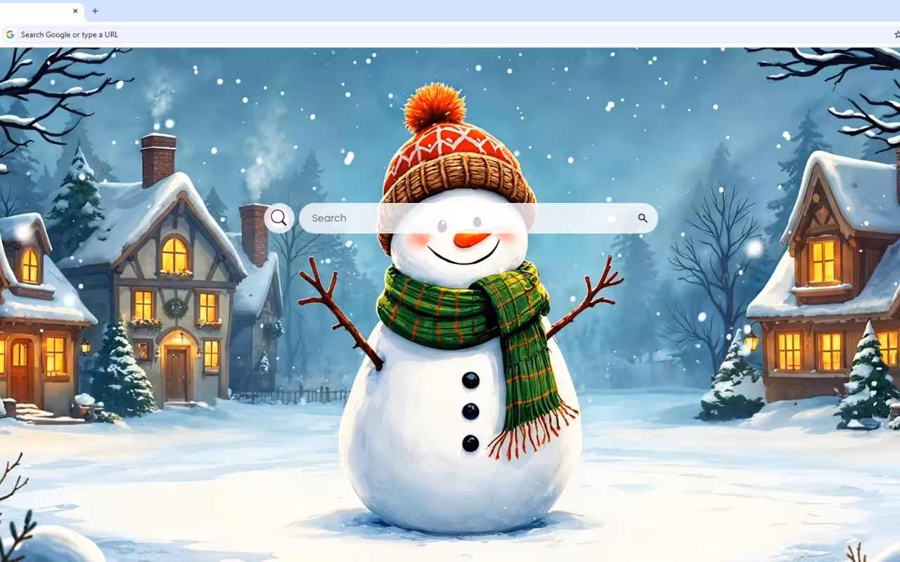 Joyful Snowman Live Wallpaper