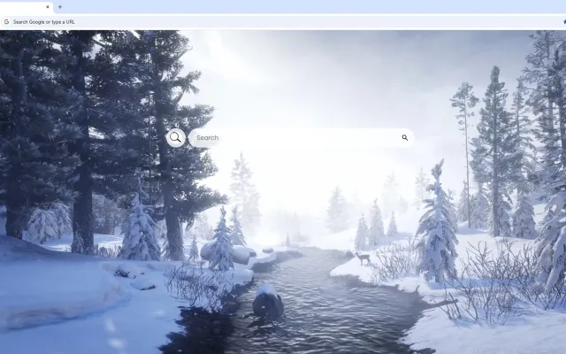 Winter Water Stream Forest Live Wallpaper