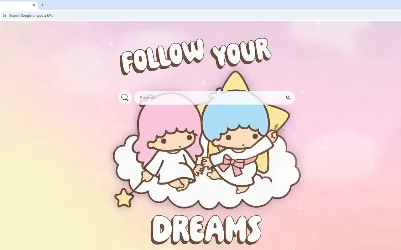 Cute Little Twin Stars Live Wallpaper