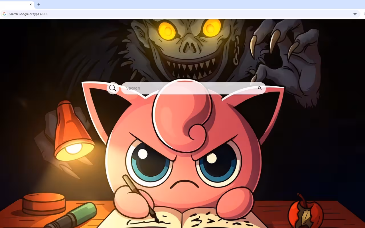 Pokemon Jigglypuff and Death Note Live Wallpaper