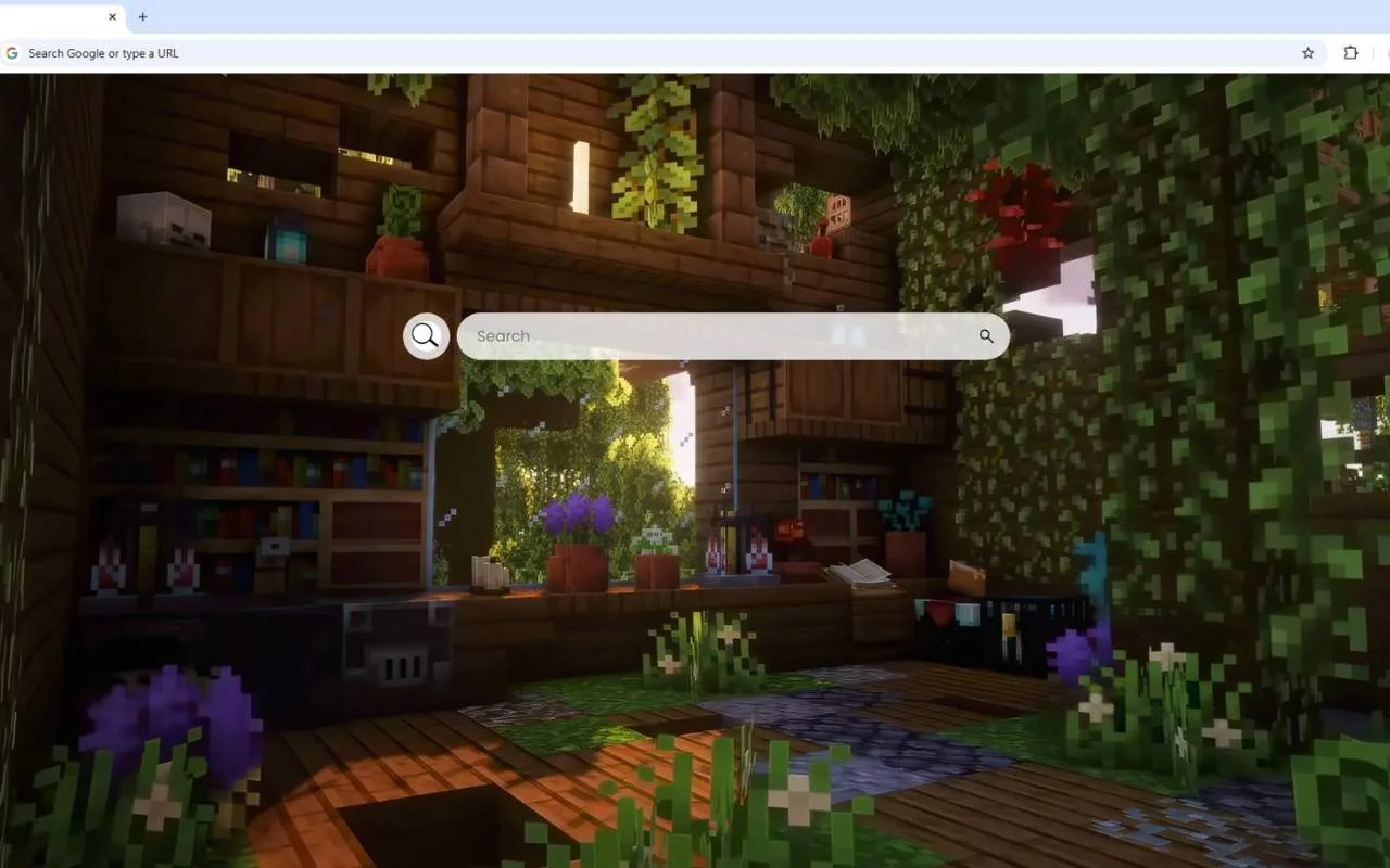 Minecraft Overgrown Cabin Live Wallpaper