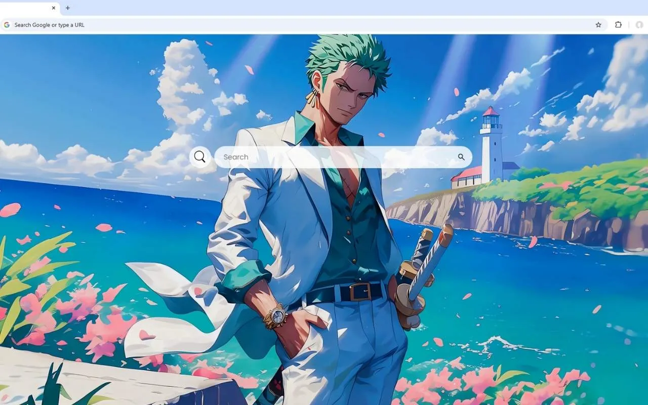 Zoro White Suit Live Wallpaper