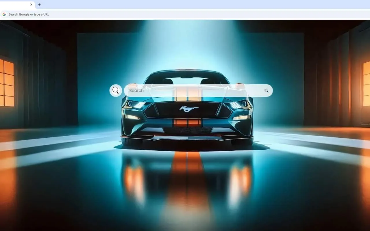 Mustang Blue Live Wallpaper