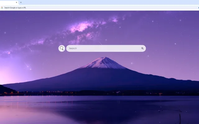 Mount Fuji Purple Galaxy Live Wallpaper
