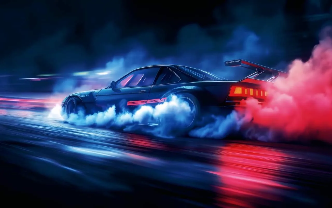 Neon Drift Live Wallpaper