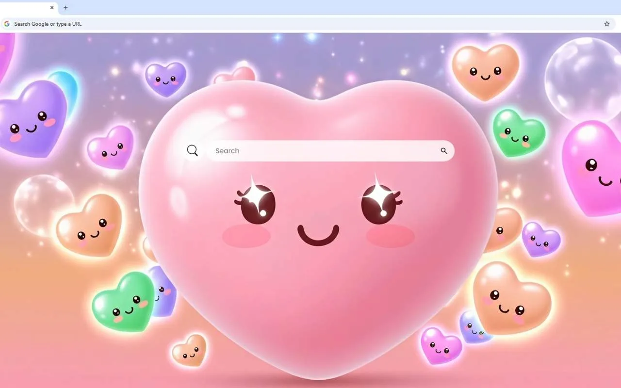 Kawaii Hearts Live Wallpaper