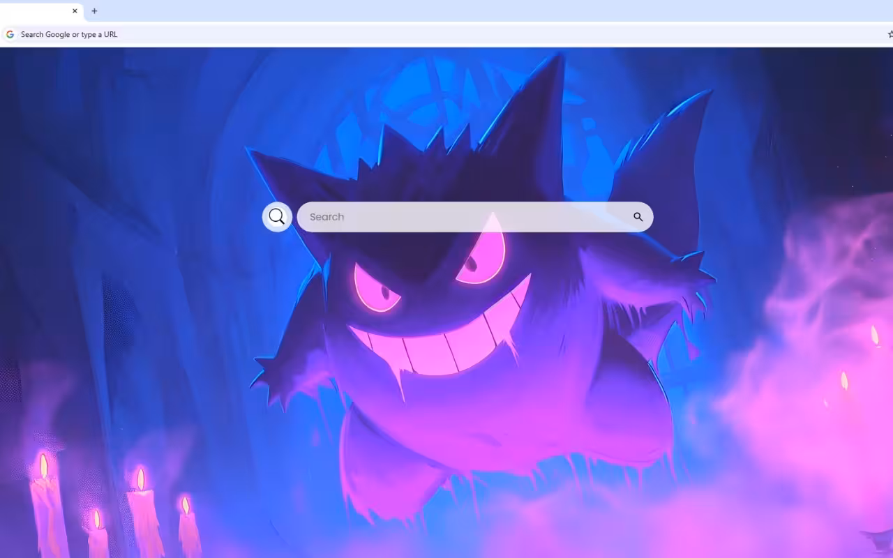 Gengar Spooky Purple Live Wallpaper