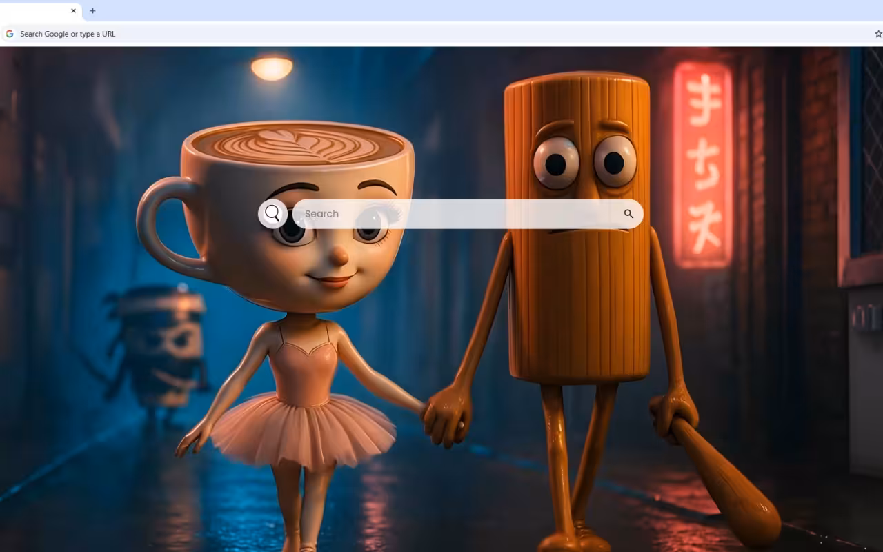 Ballerina Cappuccina and Tung Tung Sahur Live Wallpaper