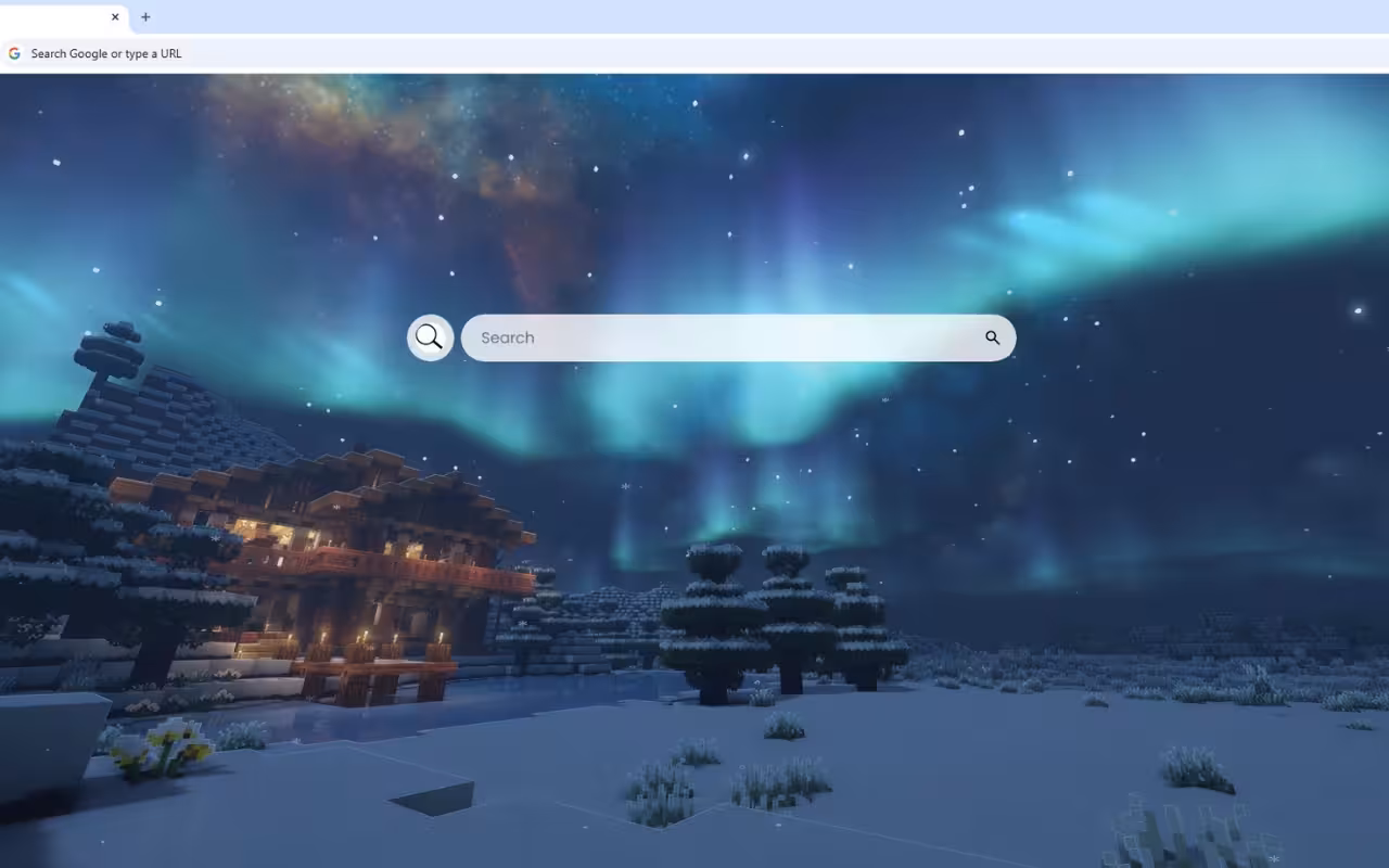 Minecraft Northern Light Live Wallpaper