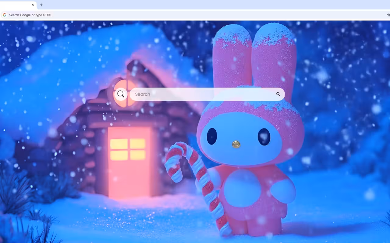 My Melody Winter Cabin Live Wallpaper