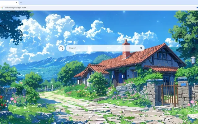 Lofi House Cloudy Day Live Wallpaper