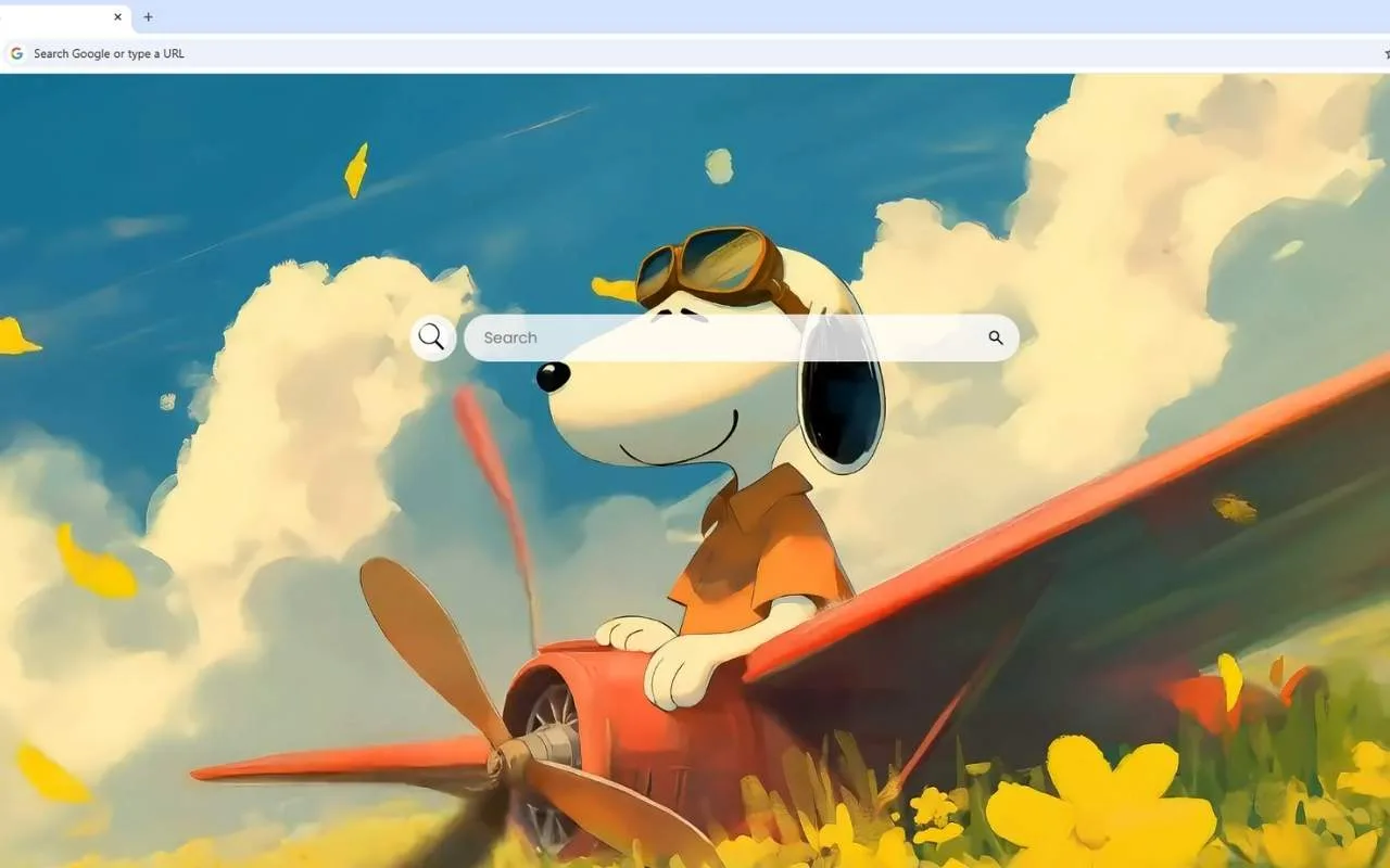 Snoopy Pilot Live Wallpaper