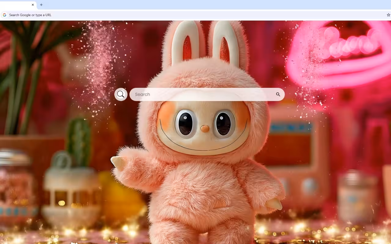 Pink Labubu Toy Cute Live Wallpaper