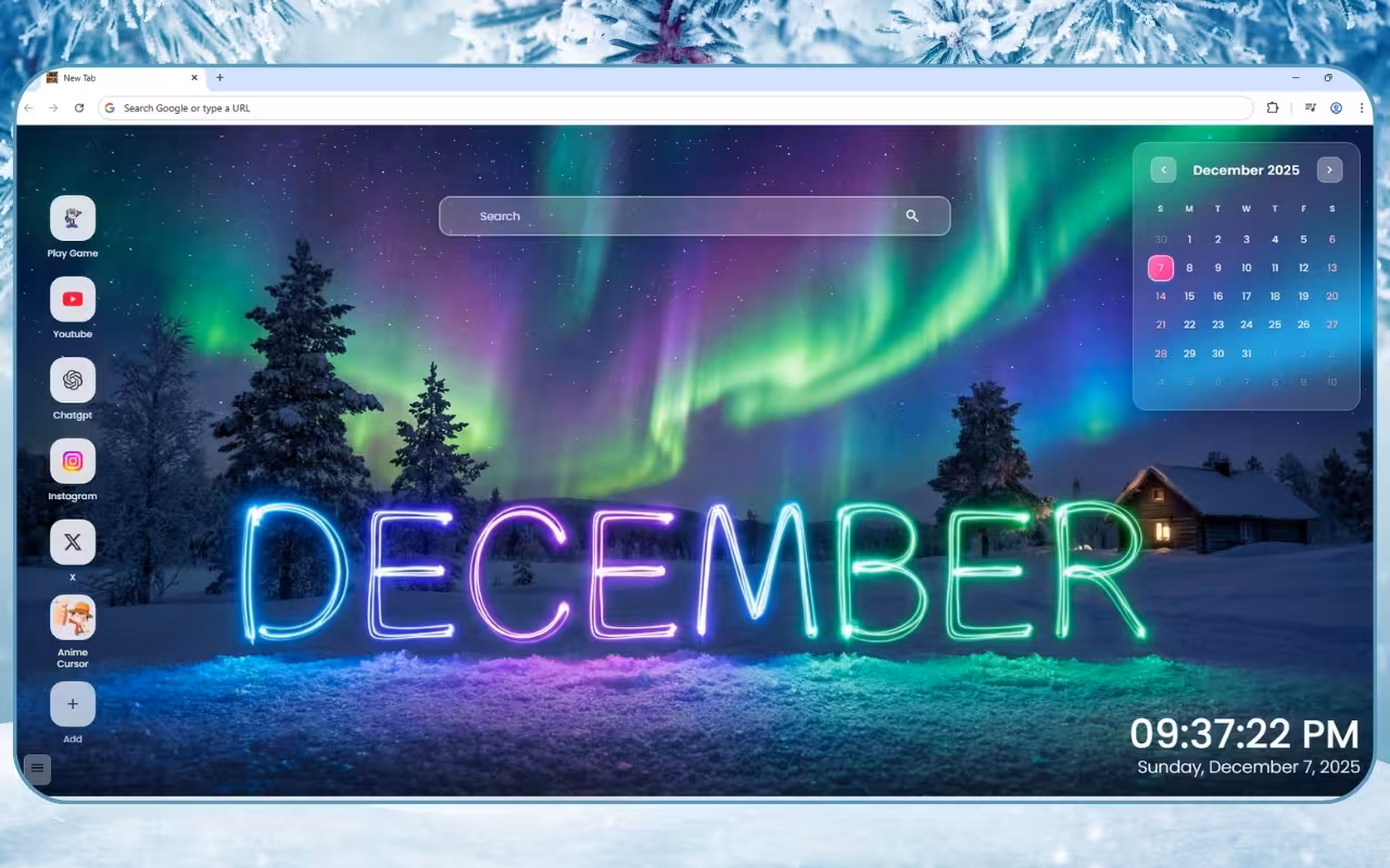 December 2026 Calendar Wallpaper