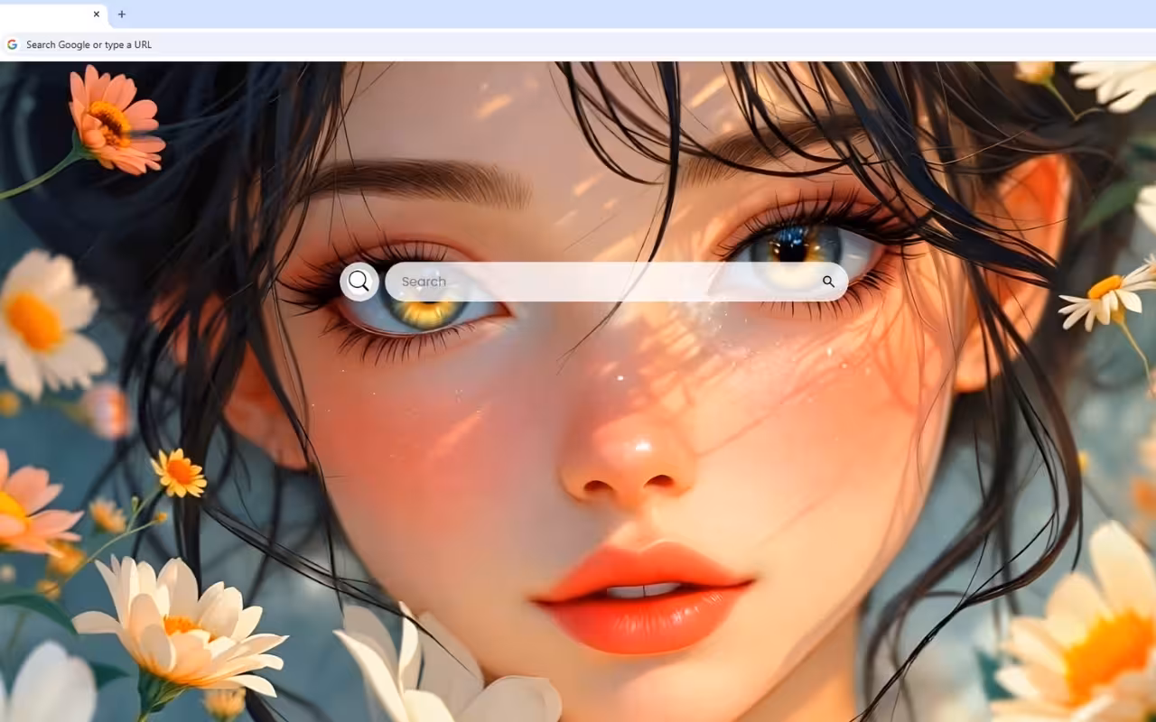 Anime Girl Daisy Eyes Live Wallpaper