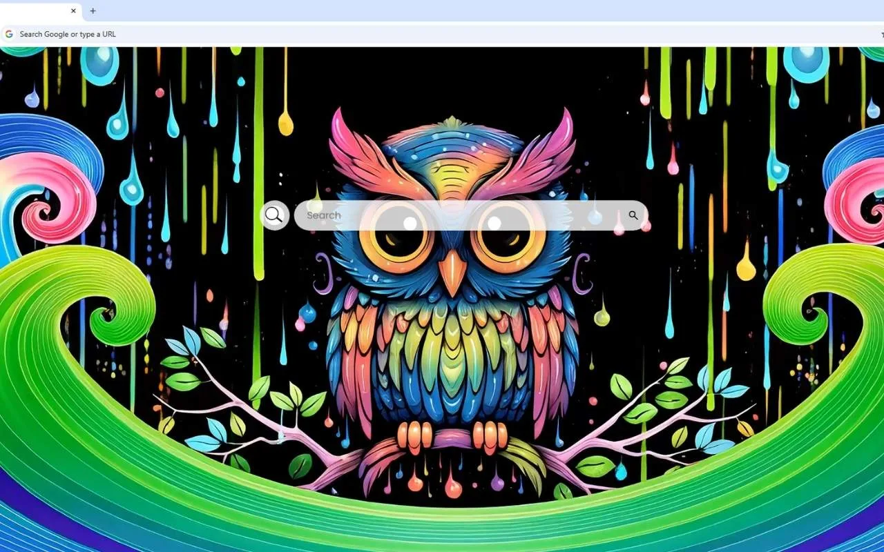 Cute Colorful Owl Live Wallpaper
