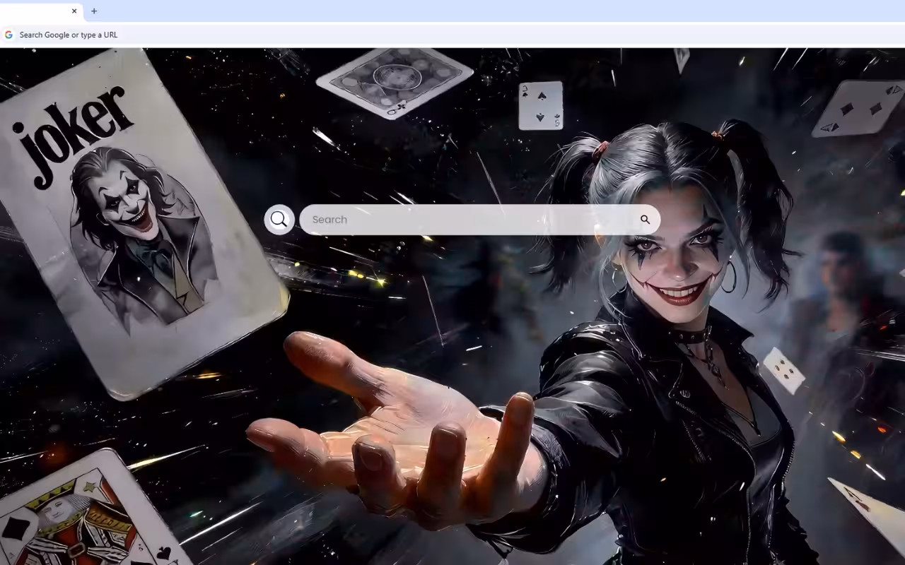 Harley Quinn Joker Cards Chaos Live Wallpaper